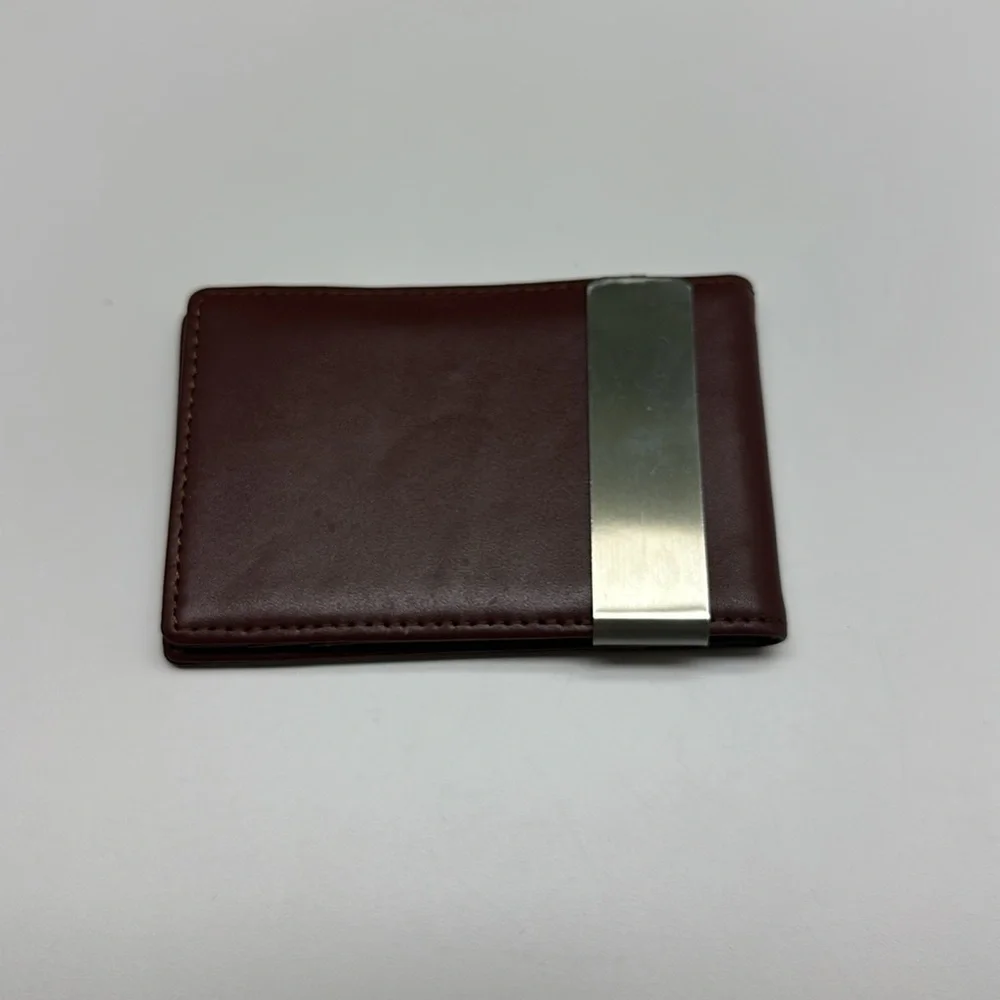 Men’s Forrest & Harold Money Clip Slim Wallet in Top Grain Leather
